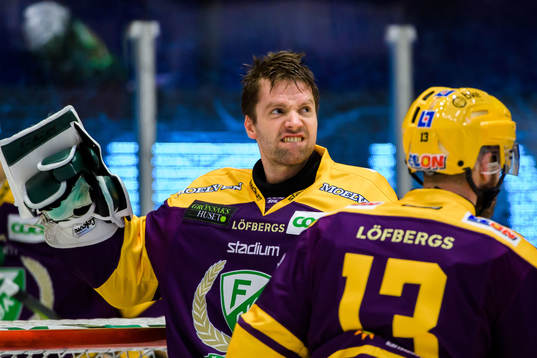 Färjestads målvakt Lars Haugen