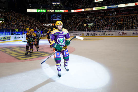 Färjestads Niklas Fogström jublar