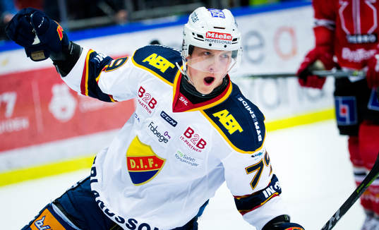 Djurgårdens Patrik Lundh jublar
