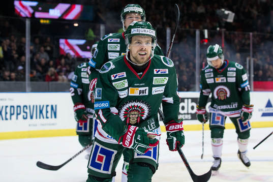 Frölundas Mats Rosseli Olsen jublar