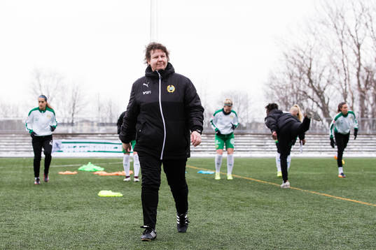 Hammarbys tränare Ann-Helén Grahm