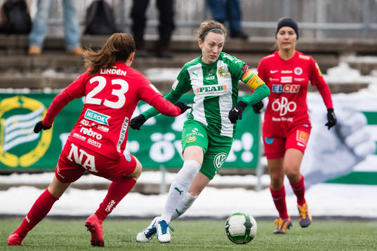 Örebros Emma Lindén och Hammarbys Olga Ekblom
