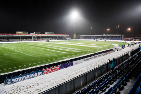 General view of Sarpsborg Stadion area of the Eliteserien