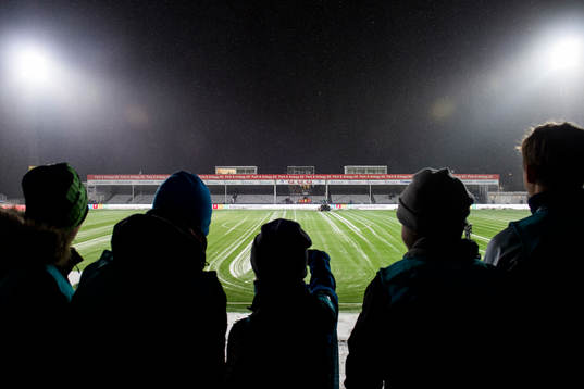 General view of Sarpsborg Stadion area of the Eliteserien
