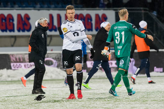 Alexander Toft Søderlund of Rosenborg looks dejected