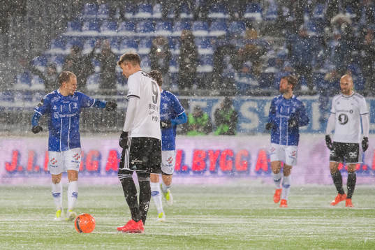 Nicklas Bendtner of Rosenborg looks dejected