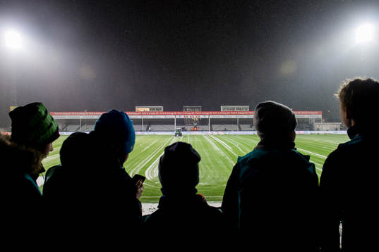 General view of Sarpsborg Stadion area of the Eliteserien