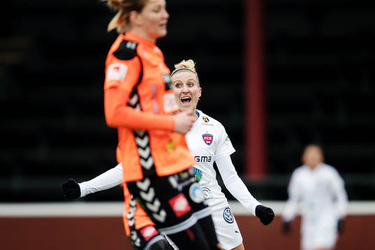 Rosengårds Anja Mittag jublar