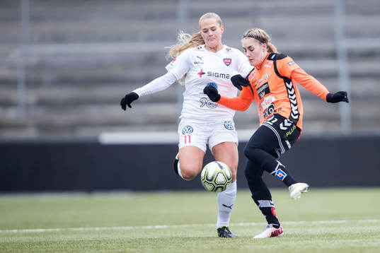 Rosengårds Lisa-Marie Utland  och Kristianstads Hanna