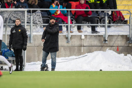 under fotbollsmatchen i Svenska Cupen mellan Östersund och