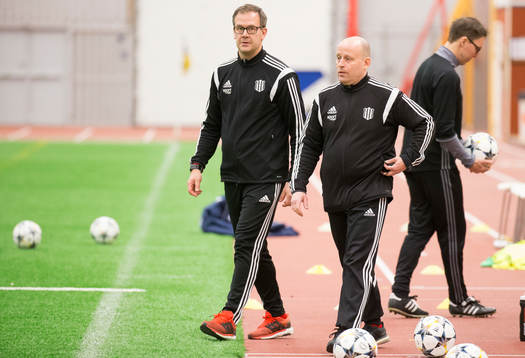 Piteås tränare Fredrik Söderholm och Stellan Carlsson
