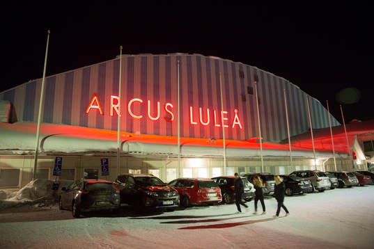 Exteriör vy av Arcushallen