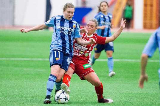 Piteås Ronja Aronsson och Djurgårdens Fanny Andersson