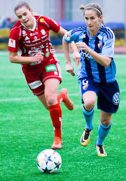 Piteås Andrea Norheim och Djurgårdens Ingrid Ryland