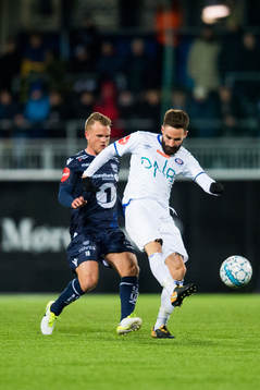 Stian Semb Aasmundsen of Kristiansund and Magnus Lekven of