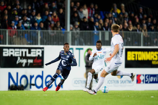 Daouda «Dao» Karamoko Bamba of Kristiansund and Samuel A.