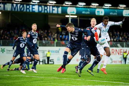 Abdisalam Ibrahim of Vålerenga is being injured