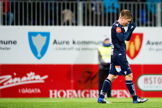 Torgil Øwre Gjertsen of Kristiansund looks dejected