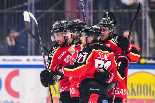 Luleås spelare jublar