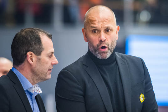 Brynäs tränare Tommy Sjödin och assisterande tränare
