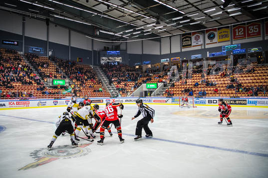Supportrar på halvtomma läktare