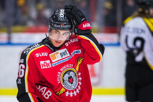 Luleås Joey Hishon deppar