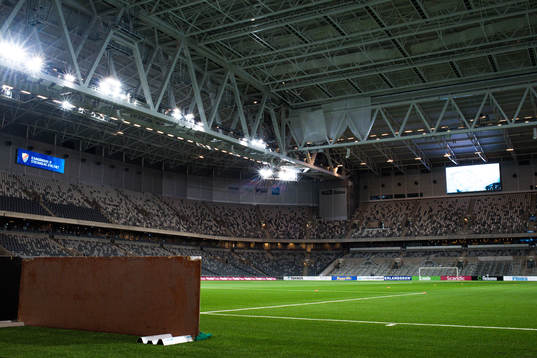 Tele2 Arean före kvartsfinalen i Svenska Cupen mellan