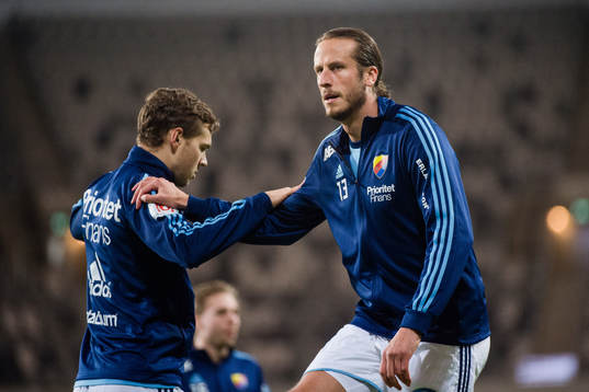 Djurgårdens Jonas Olsson före kvartsfinalen i Svenska