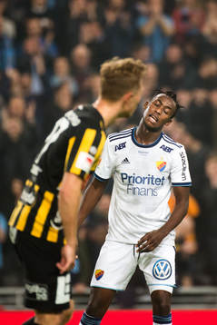 Djurgårdens Philana Tinotenda Kadewere deppar