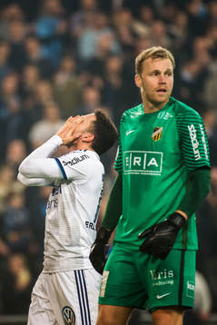 Djurgårdens Kerim Mrabti deppar