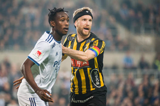 Djurgårdens Philana Tinotenda Kadewere och Häckens Rasmus