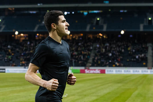 s Tarik Elyounoussi jublar