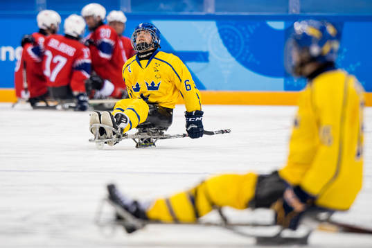 Peter Nilsson of Sweden looks dejected
