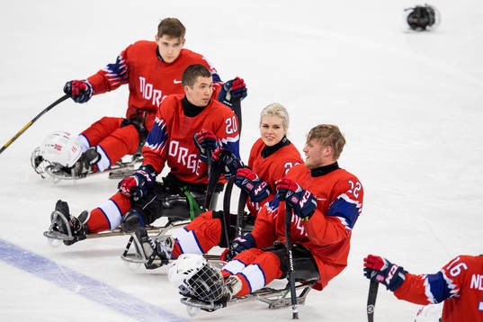 Martin Hamre, Lena Schrøder and Magnus Bøgle of Norway