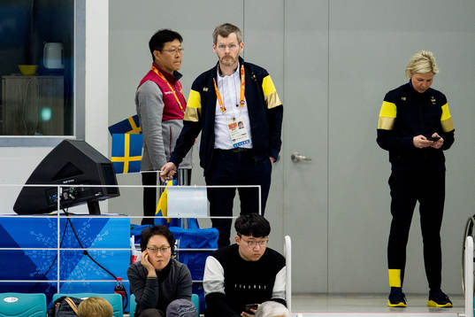 Johan Strid in the stands