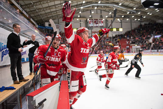 Bläddra bland fler bilder av Ishockey, Hockeyallsvenska finalen, Timrå - Leksand
