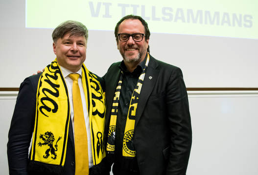 Avgående ordförande Bo Johansson och nytillträde