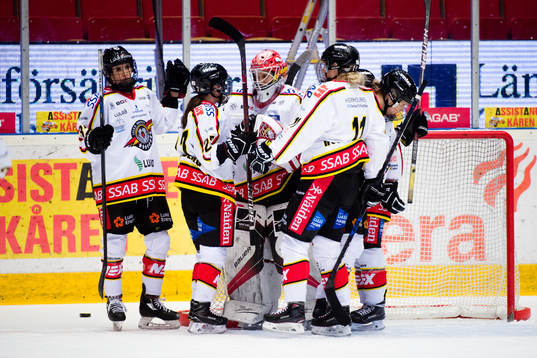 Luleås spelare jublar