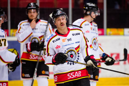 Luleås Per Ledin före åttondelsfinal 2 i SM-slutspelet i