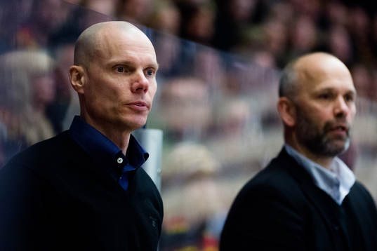 Brynäs målvaktstränare Fredrik Mikko och tränare Tommy