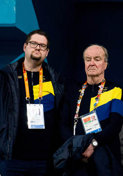 Erik Vikström, ice hockey head coach of Sweden, and Timo