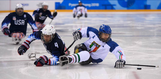 2018 Winter Paralympics, Day 6, Ice Hockey, Semifinal, USA