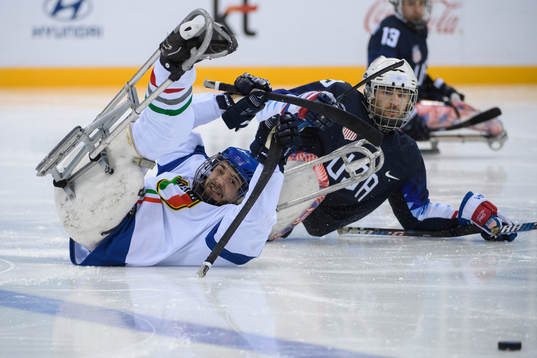 2018 Winter Paralympics, Day 6, Ice Hockey, Semifinal, USA