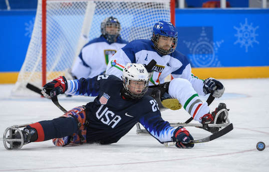 2018 Winter Paralympics, Day 6, Ice Hockey, Semifinal, USA