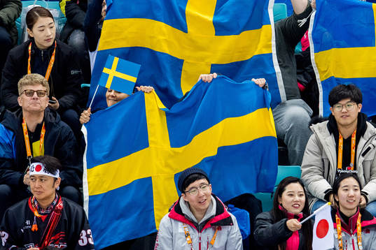 Crown Princess Victoria of Sweden in the stands