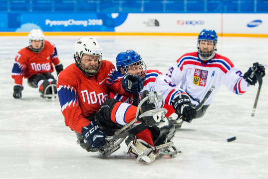 Rolf Einar Pedersen of Norway and Zdenek Habl of the Czech