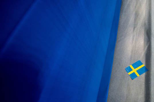 A Swedish flag