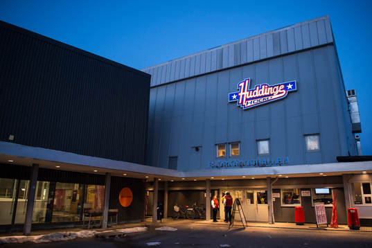 Exteriör vy av Björkängshallen