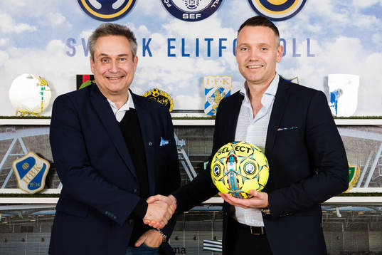 Svensk Elitfotboll (SEF) presenterar nytt sponsoravtal med