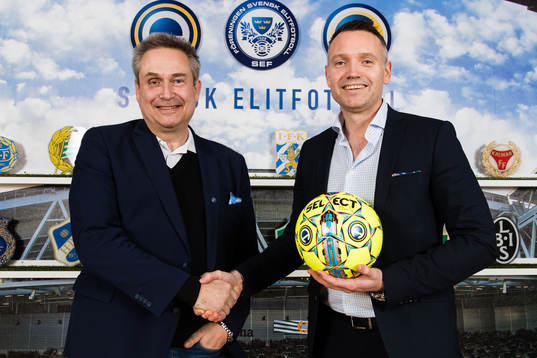 Svensk Elitfotboll (SEF) presenterar nytt sponsoravtal med